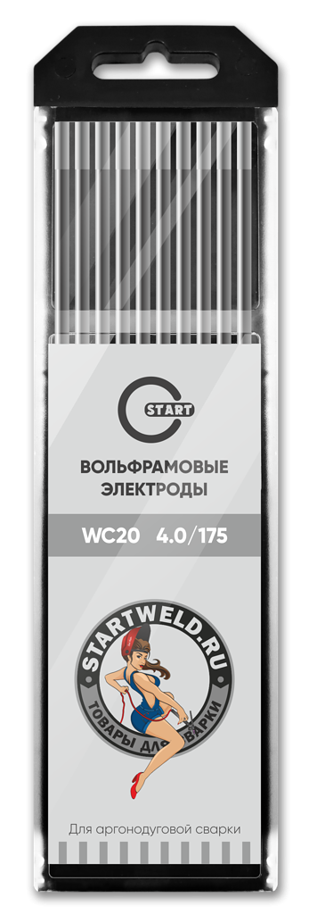 Вольфрамовый электрод WС 20 4,0/175 (серый) WC2040175